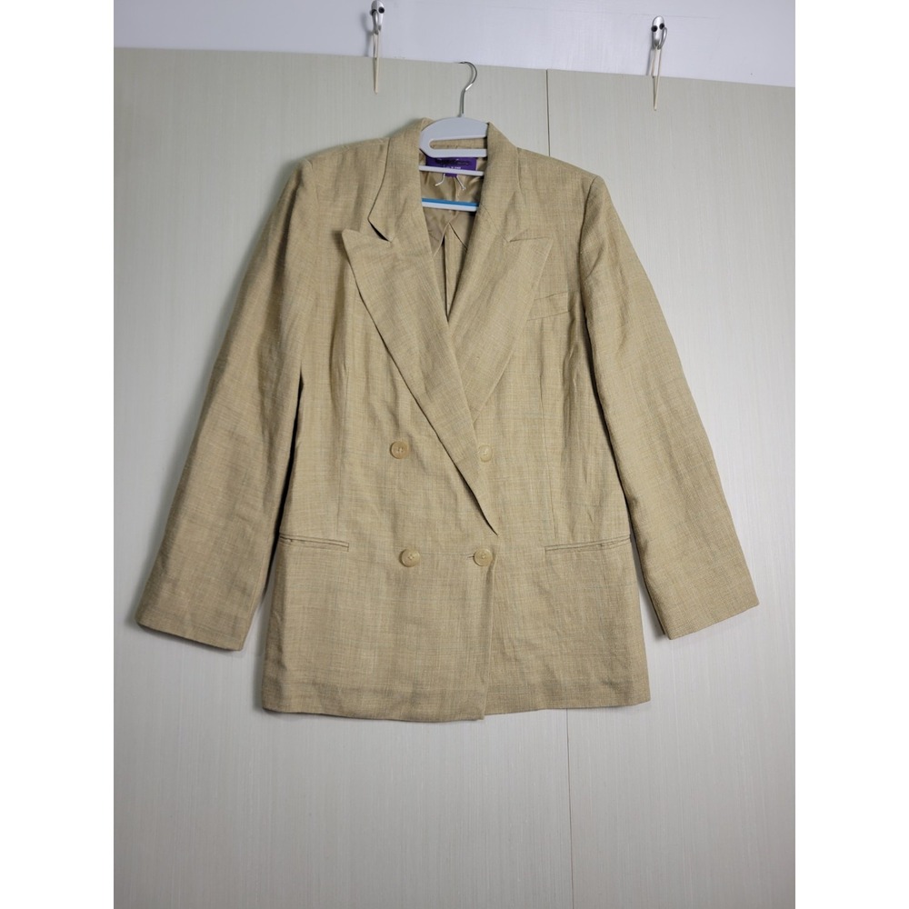 Ralph Lauren‎ Purple Label Antonine Tweed Jacket Womens 4 Silk Linen $2,290